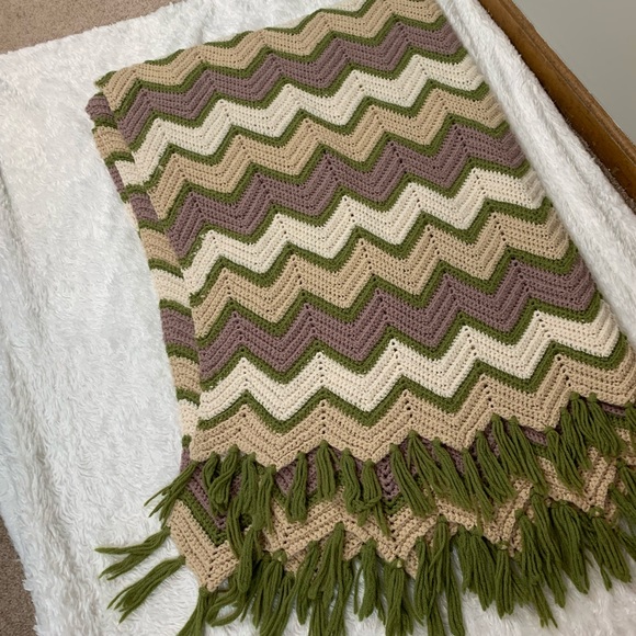 Other - Vintage Handmade Crochet large Afghan 74” x 64” Other - Vintage Handmade Crochet large Afghan 74” x 64”
